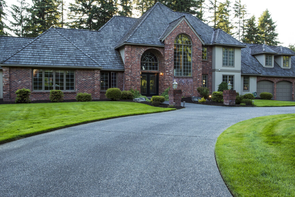 House with large driveway